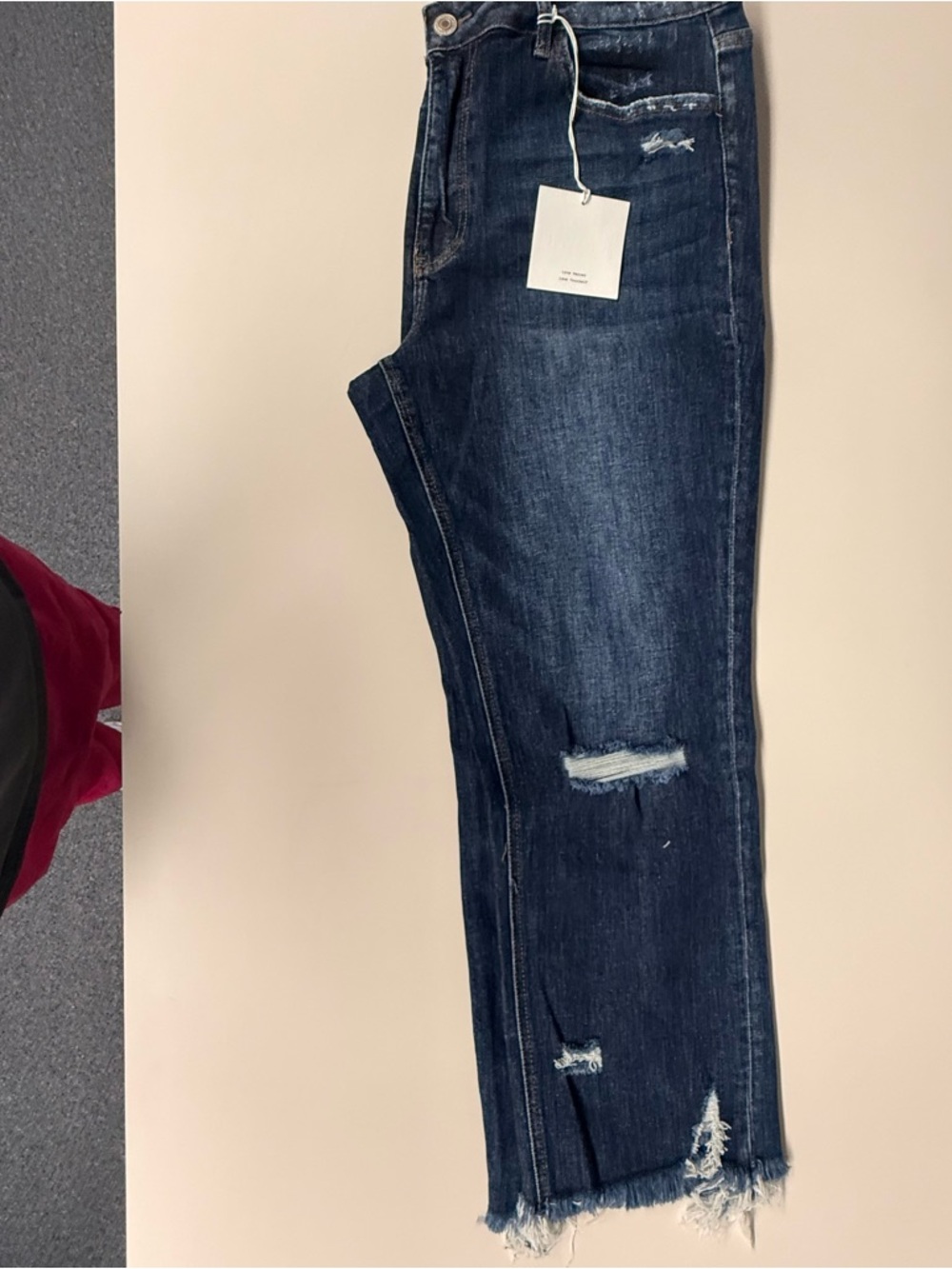Lovervet High-Rise Straight Jeans in Dark Indigo